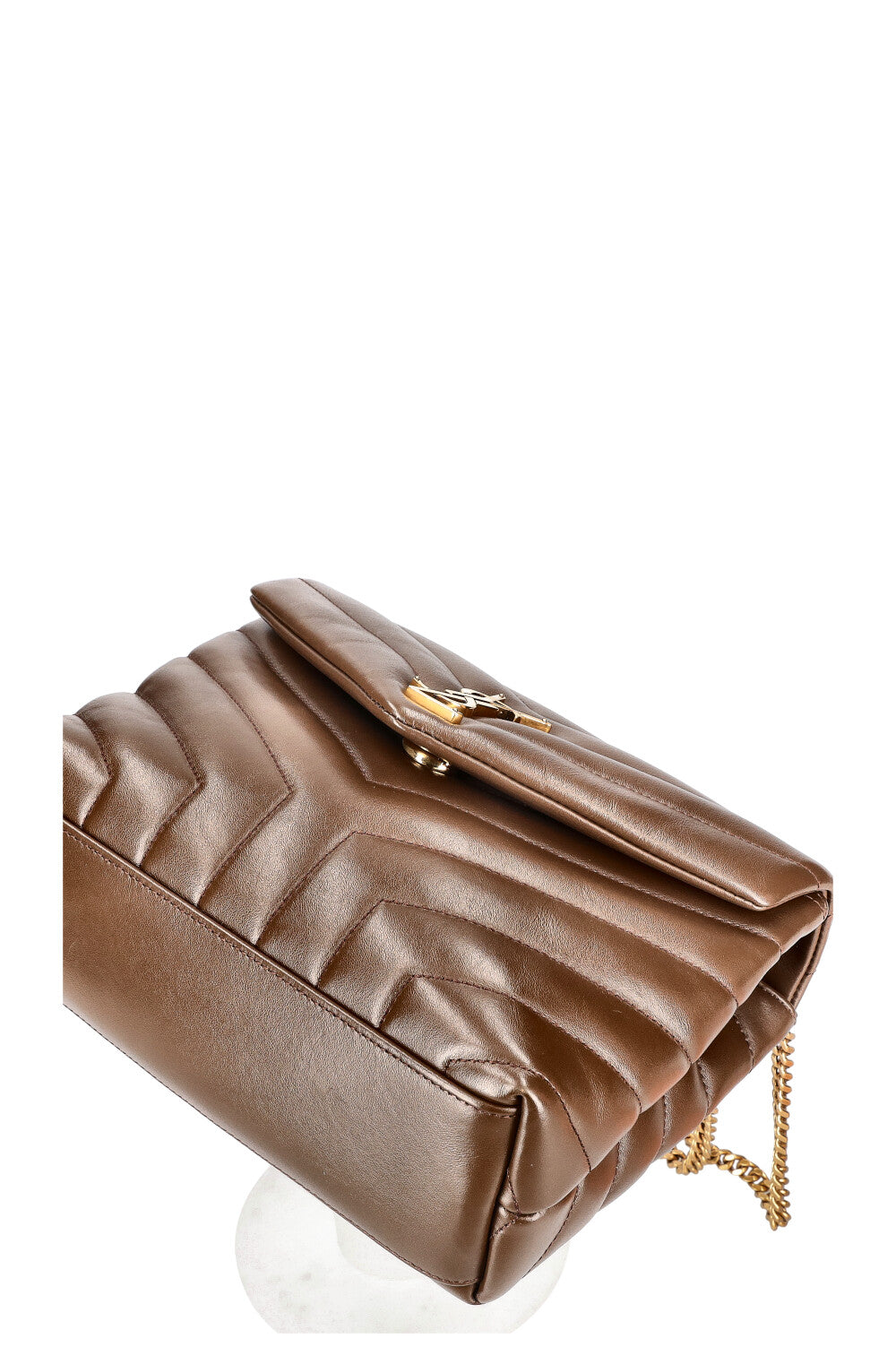 SAINT LAURENT Small Loulou Bag Brown – REAWAKE