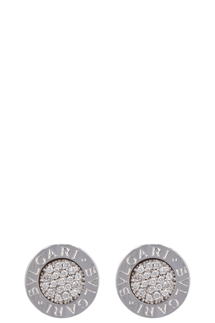 BVLGARI Earrings 18K White Gold with Diamond