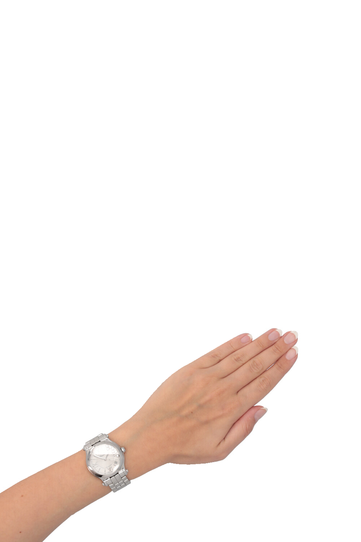 CHOPARD Happy Sport 36mm Watch Steel Diamonds