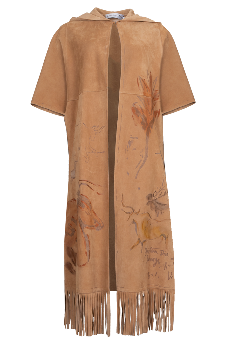 CHRISTIAN DIOR Resort 2018 Leather Coat Camel
