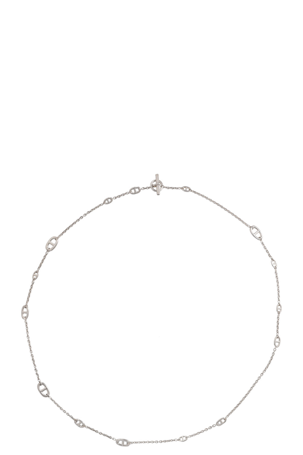 HERMÈS Farandole 120 Chain D'Ancre Long Necklace Silver