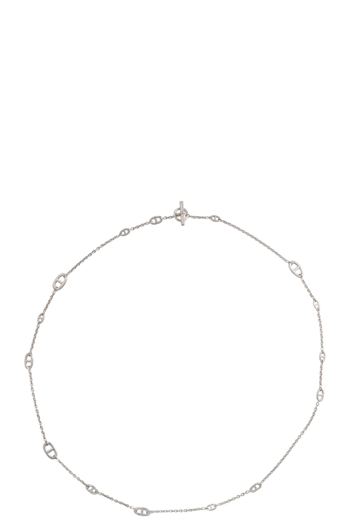 HERMÈS Farandole 120 Chain D'Ancre Long Necklace Silver