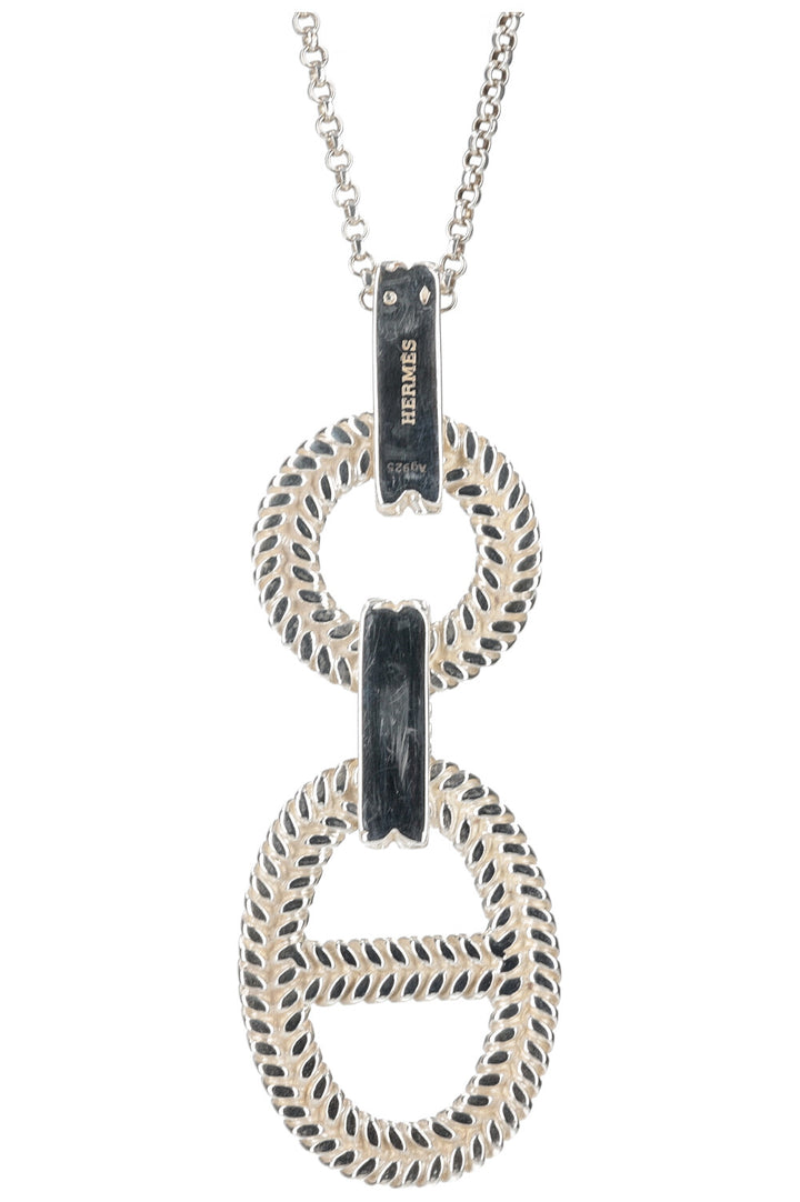 HERMÈS Odyssee Pendant Necklace Silver