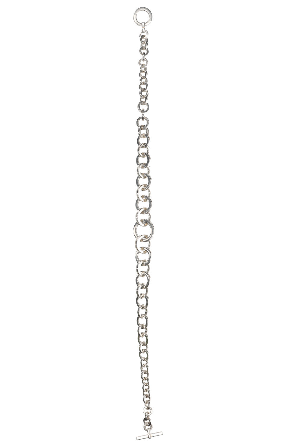 HERMÈS Link Circle Chain Necklace Silver