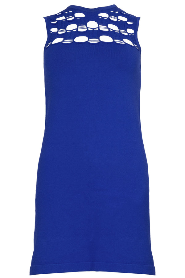LOUIS VUITTON Distressed Dress Blue