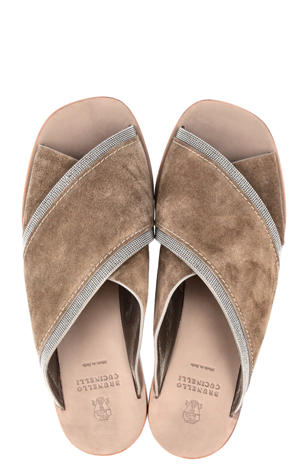 BRUNELLO CUCINELLI Flats Suede Green