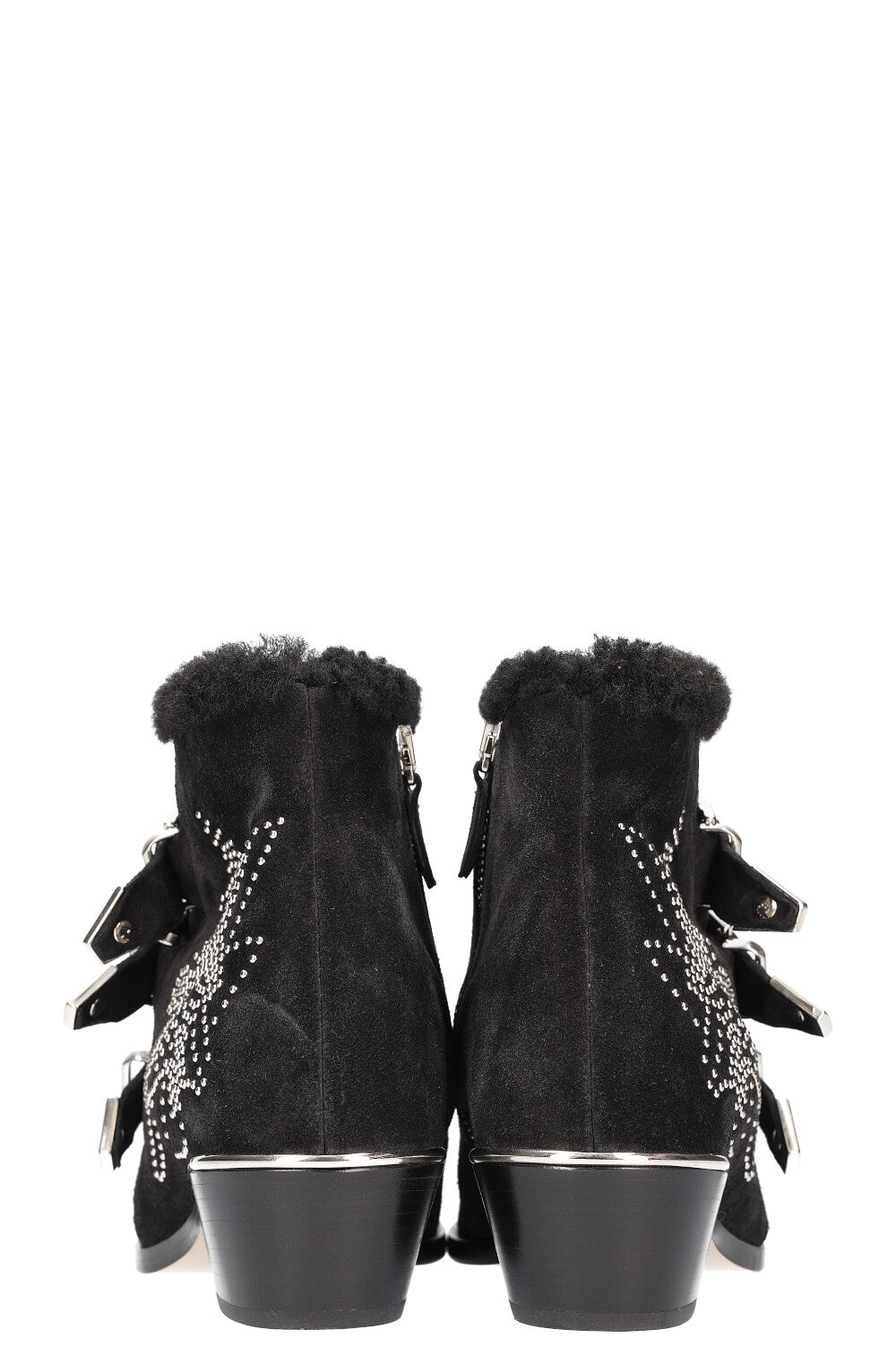 CHLOÉ Susanna Shearling Boots Black