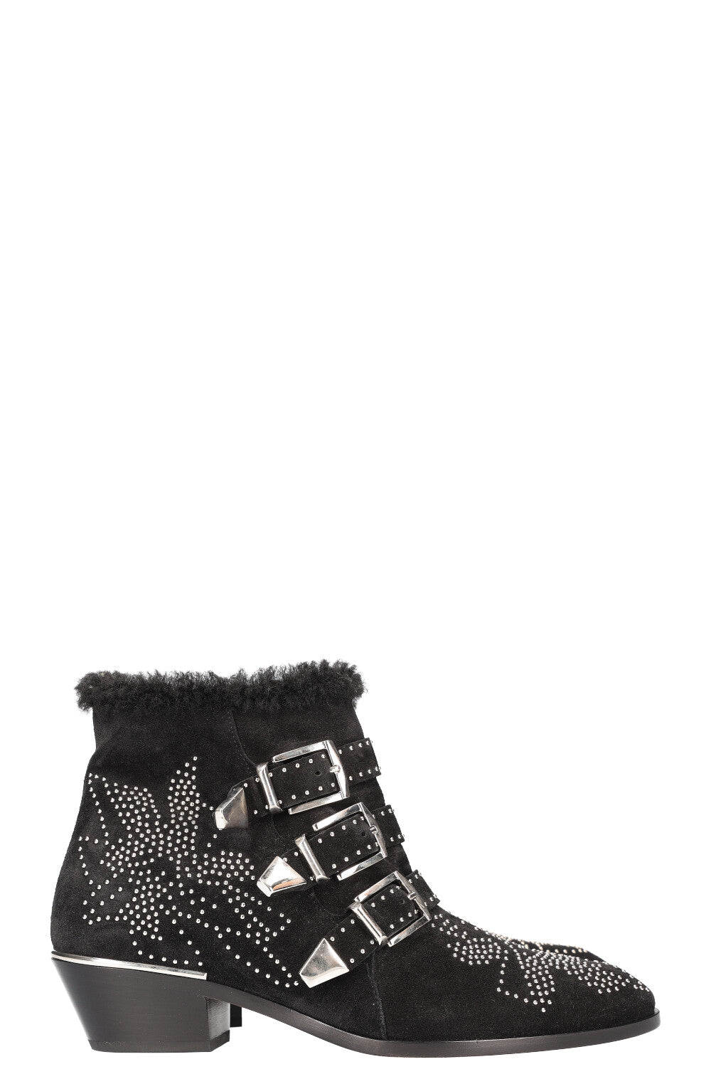 CHLOÉ Susanna Shearling Boots Black