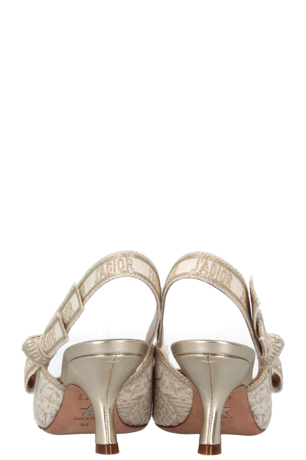 CHRISTIAN DIOR J'Adior Slingback Heels White
