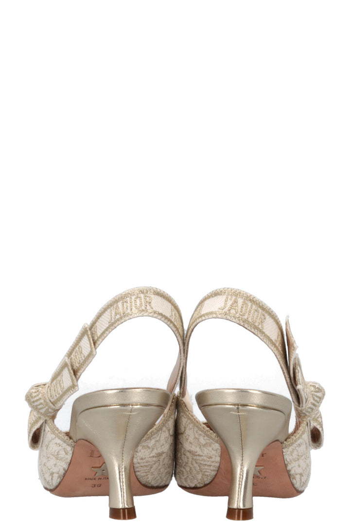 CHRISTIAN DIOR J'Adior Slingback Heels White