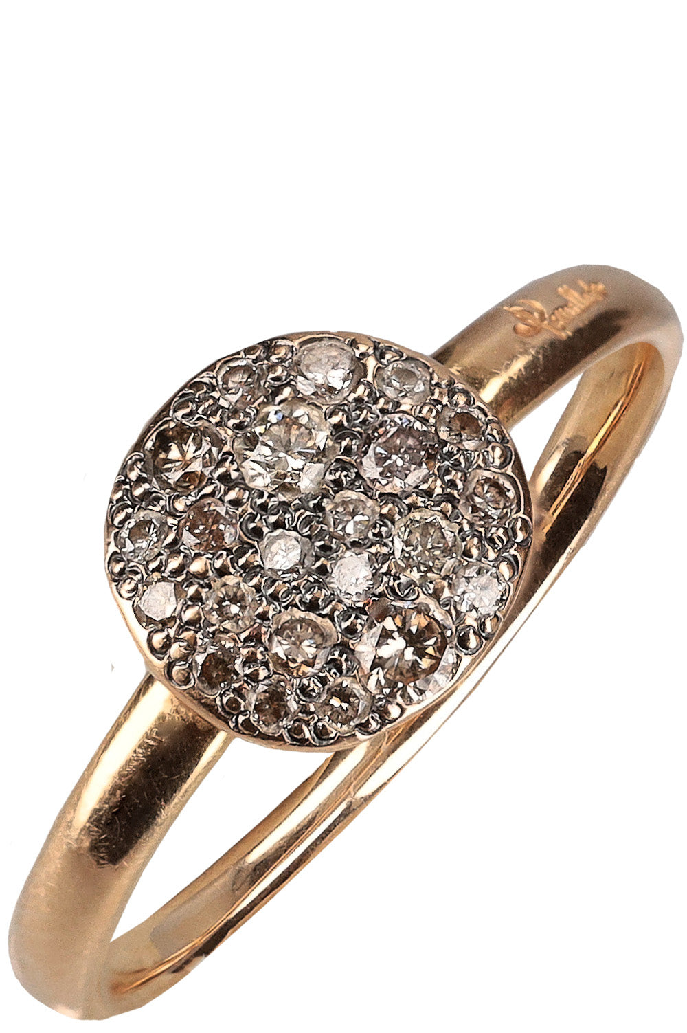 POMELLATO Sabbia Ring & Earrings Rose Gold with Brown Diamonds