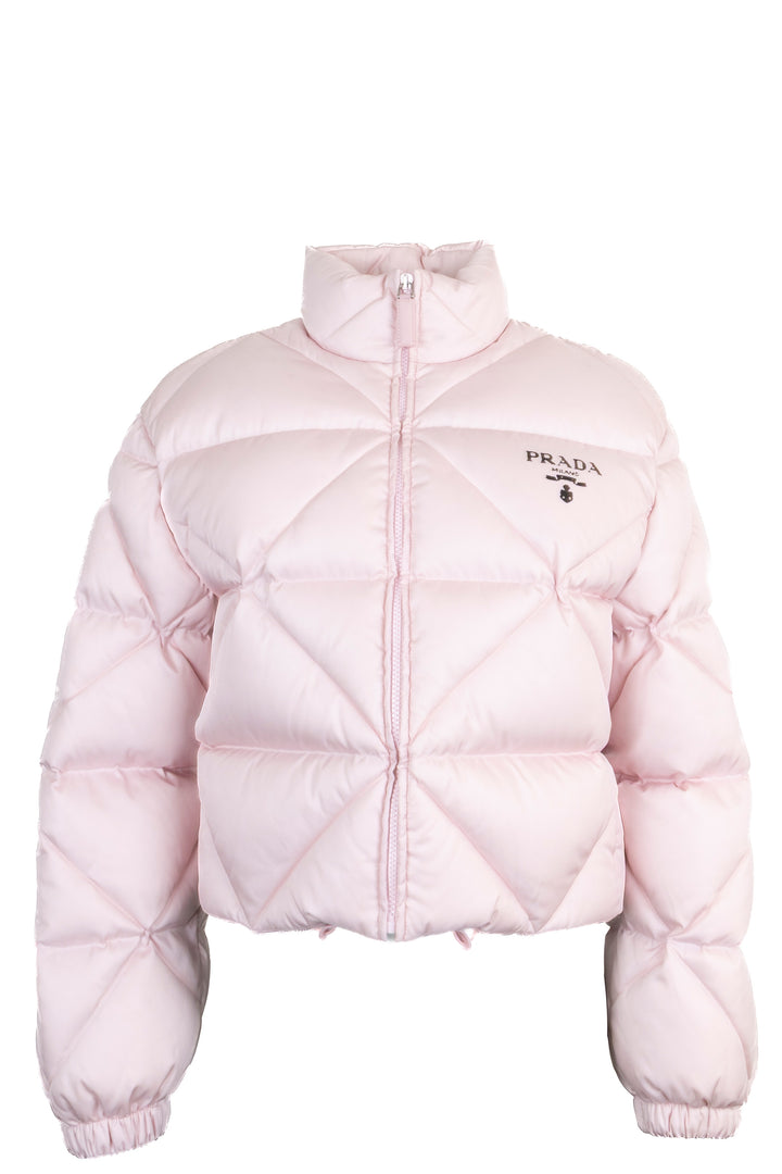 PRADA Diamond Stitch Cropped Puffer Jacket