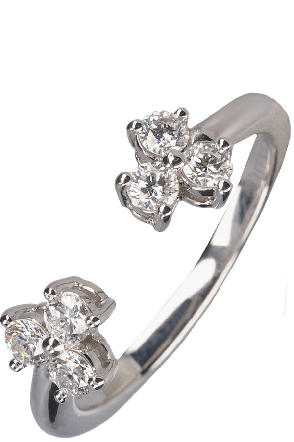 TIFFANY&amp;CO Bague ouverte Aria Platine Diamants