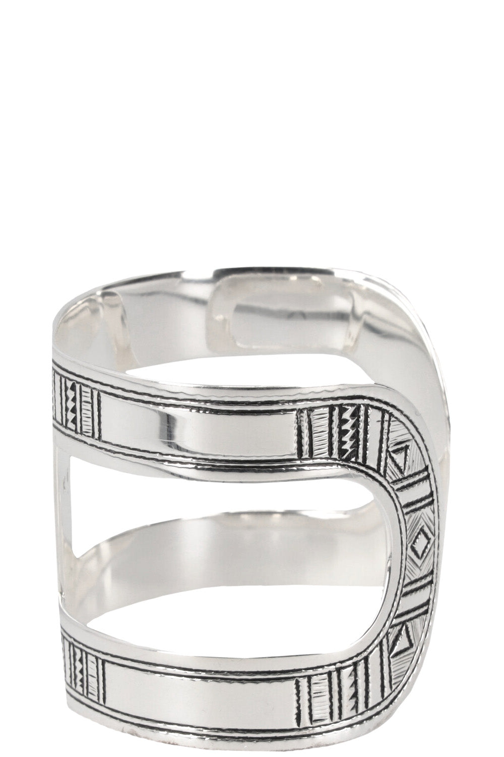HERMÈS Ano Tuareg Bracelet Silver
