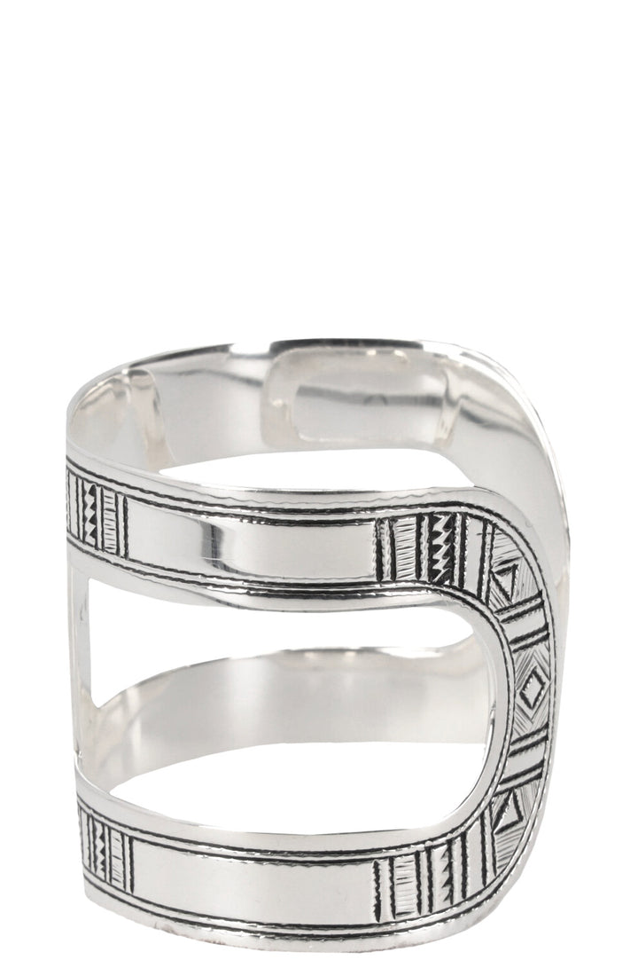 HERMÈS Ano Tuareg Bracelet Silver