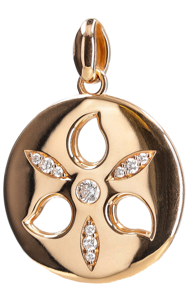 TAMARA COMOLLI Sand Dollar Pendant Diamonds Rose Gold