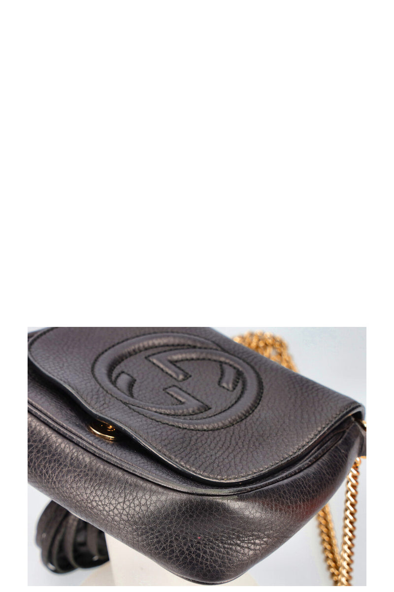 GUCCI Disco Soho Flap Bag Small Black