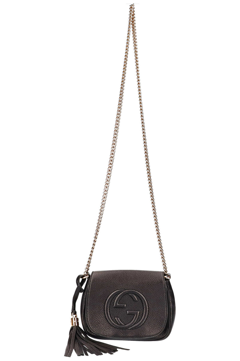 GUCCI Disco Soho Flap Bag Small Black