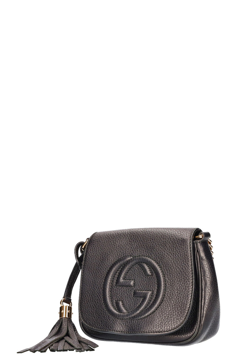 GUCCI Disco Soho Flap Bag Small Black