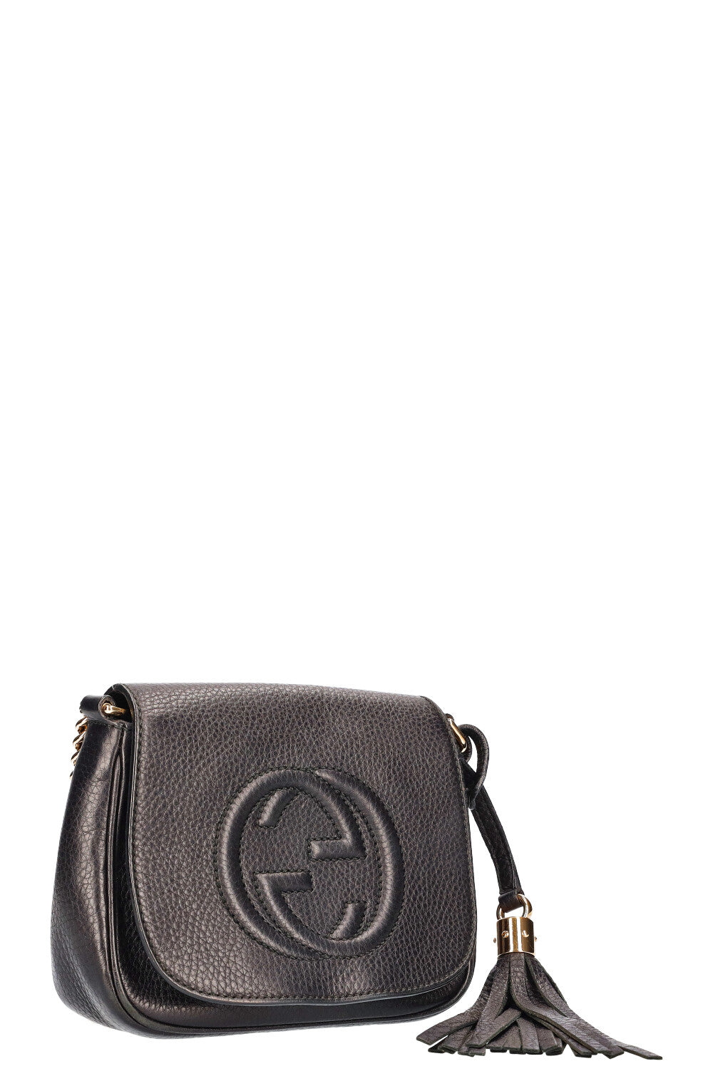 GUCCI Disco Soho Flap Bag Small Black