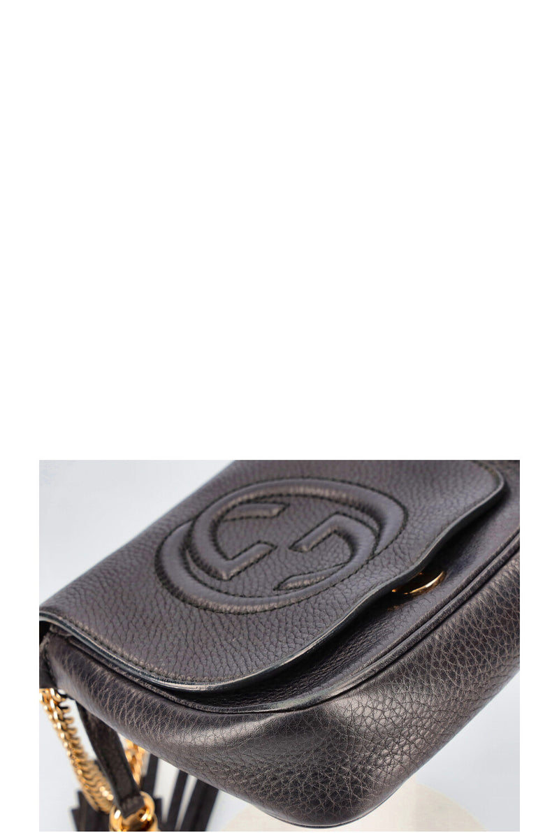GUCCI Disco Soho Flap Bag Small Black
