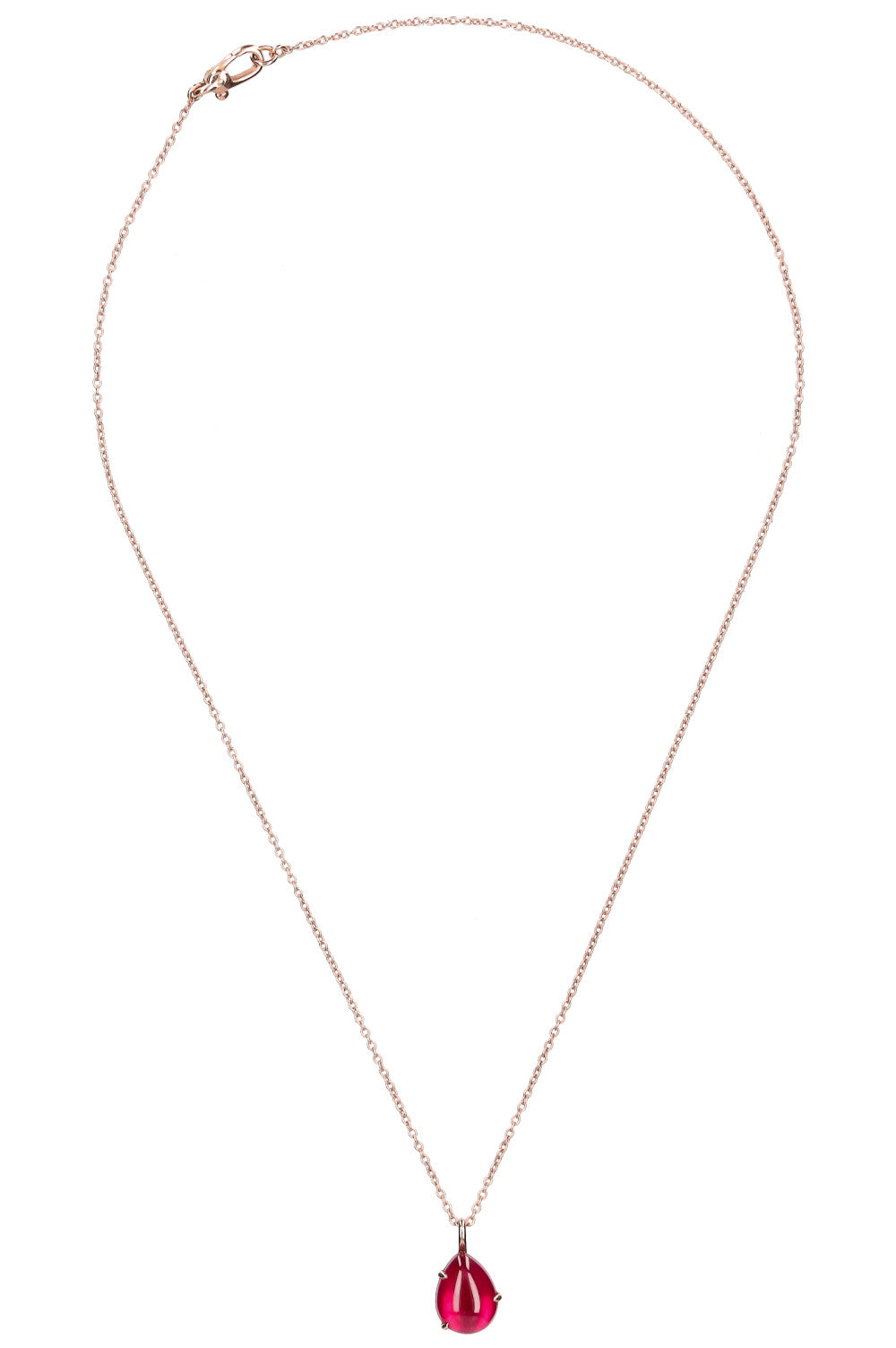 POMELLATO Rouge Passion Necklace Rose Gold & Synthetic Ruby