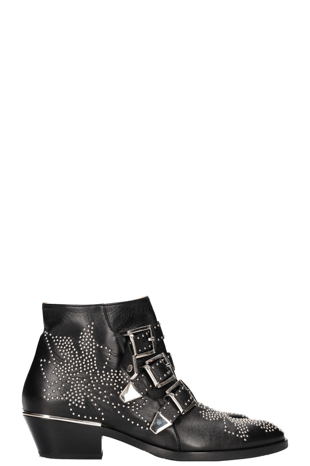 CHLOÉ Susanna Boots Silver Black