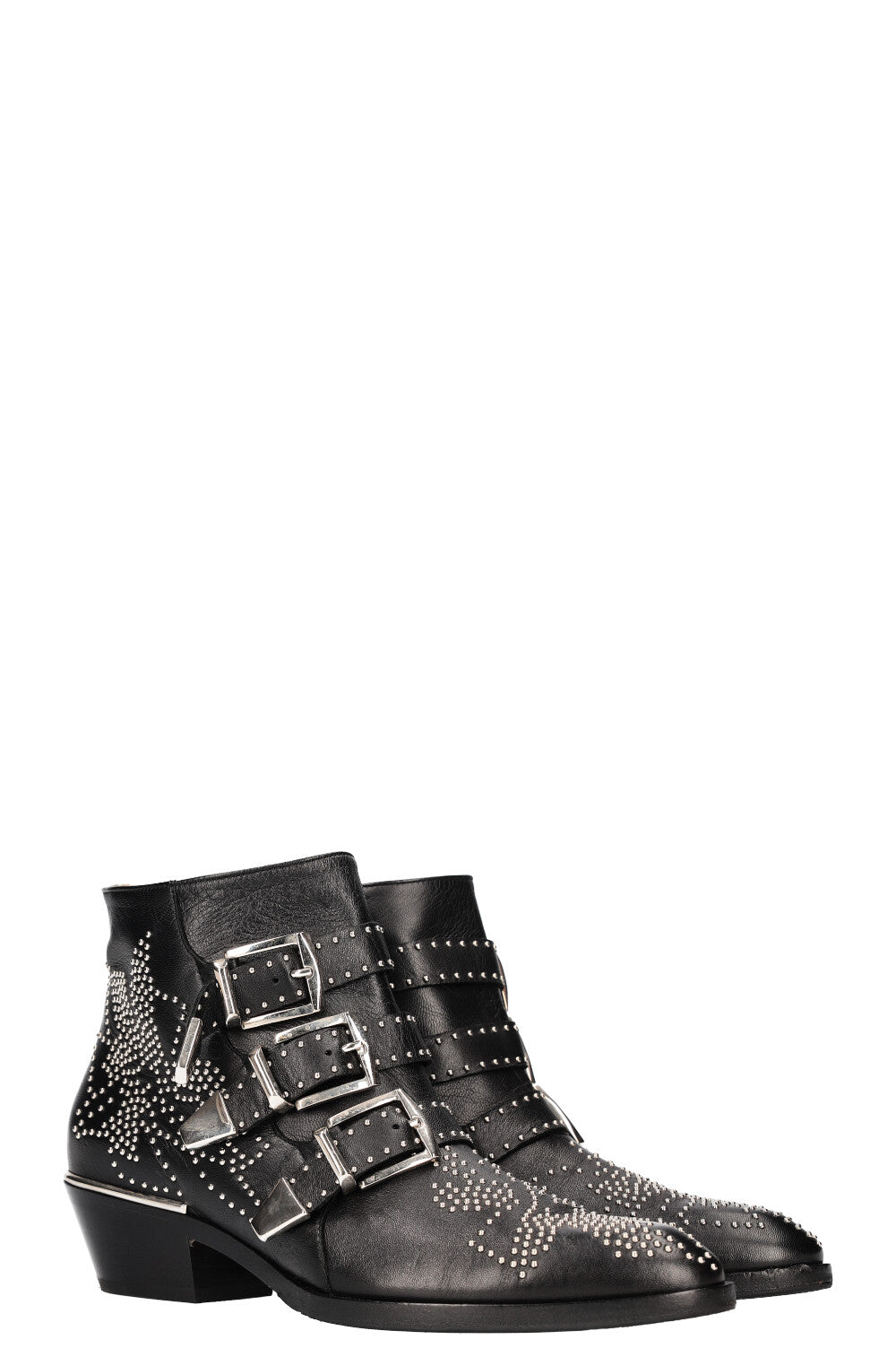 CHLOÉ Susanna Boots Silver Black