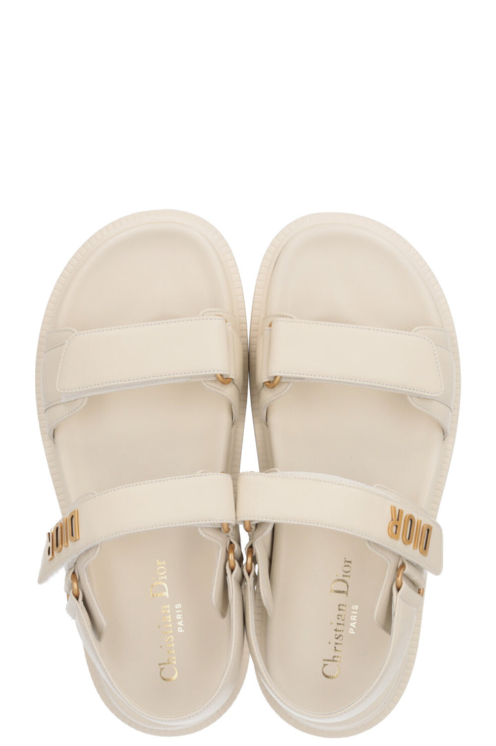 CHRISTIAN DIOR Dioract Sandals Off White