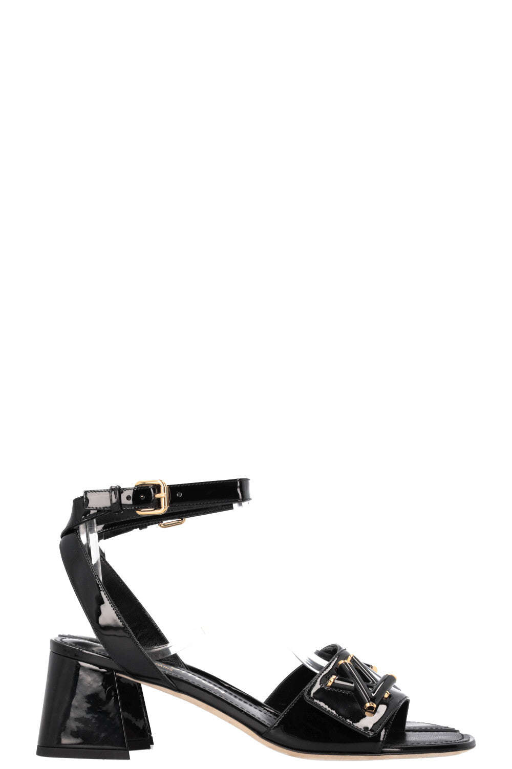 LOUIS VUITTON Shake Sandal Black Patent