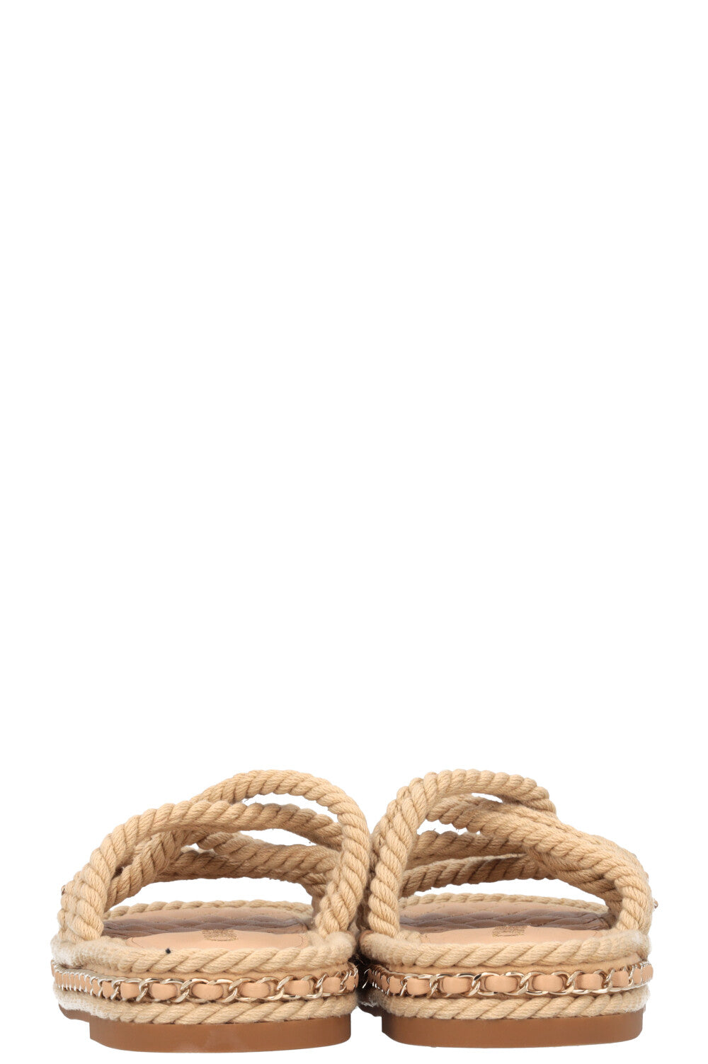 CHANEL Rope Sandals Beige – REAWAKE - Main Image