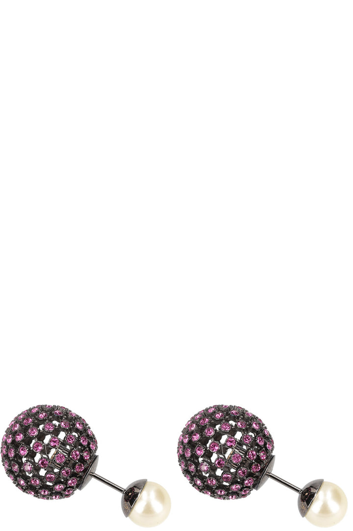 CHRISTIAN DIOR Tribales Earrings Crystal