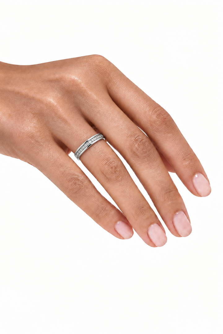 BVLGARI B.Zero1 Ring 18k White Gold Diamonds