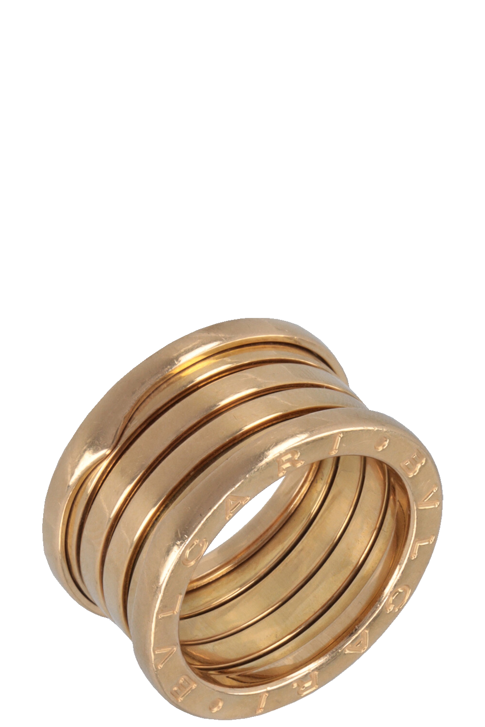 BVLGARI B.Zero 4 Band Ring Yellow Gold