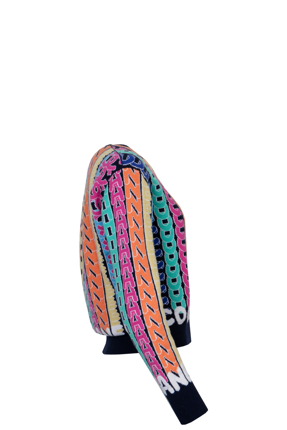 CHANEL 2021 Rainbow Logo Knit Multicolor