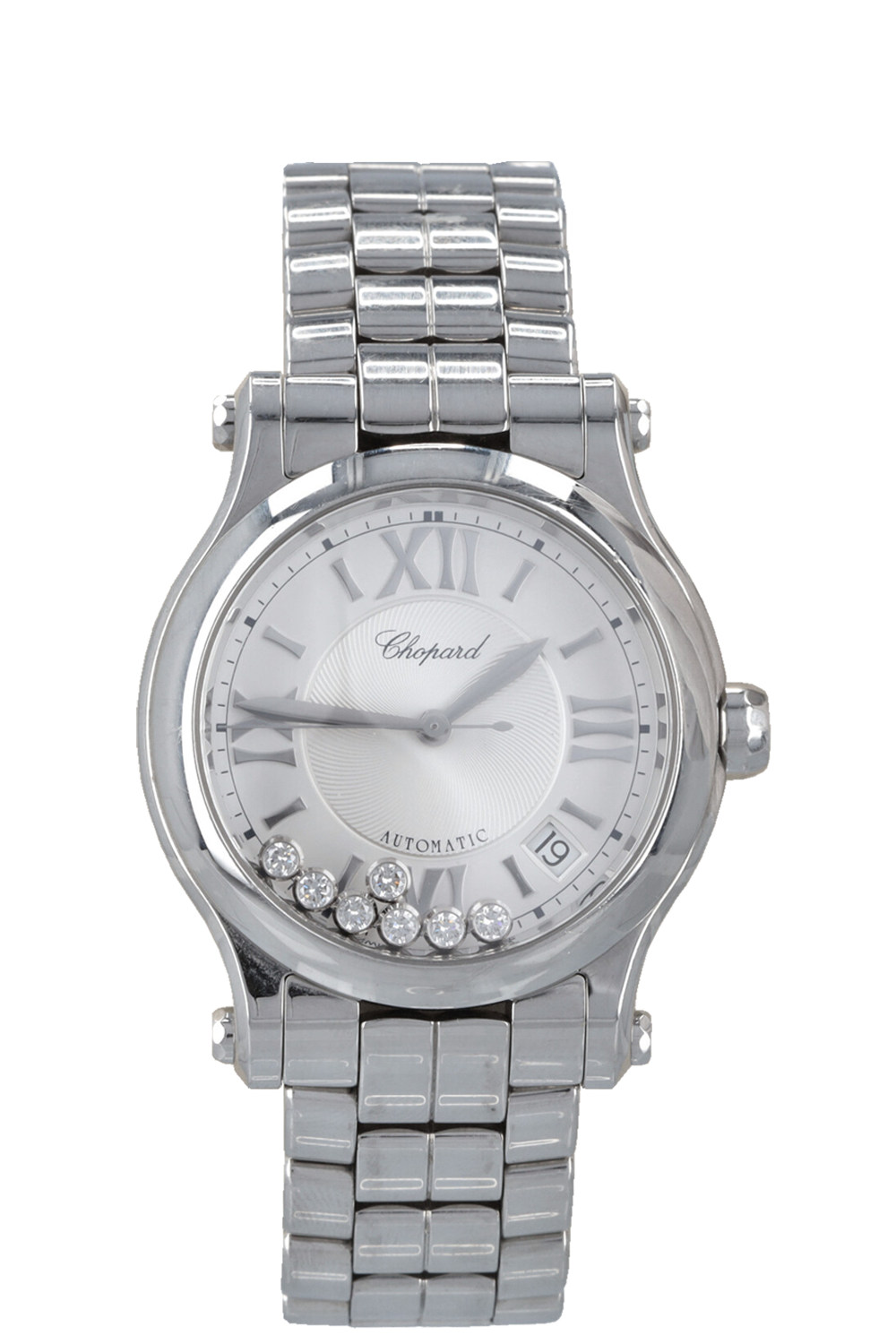 CHOPARD Happy Sport 36mm Watch Steel Diamonds