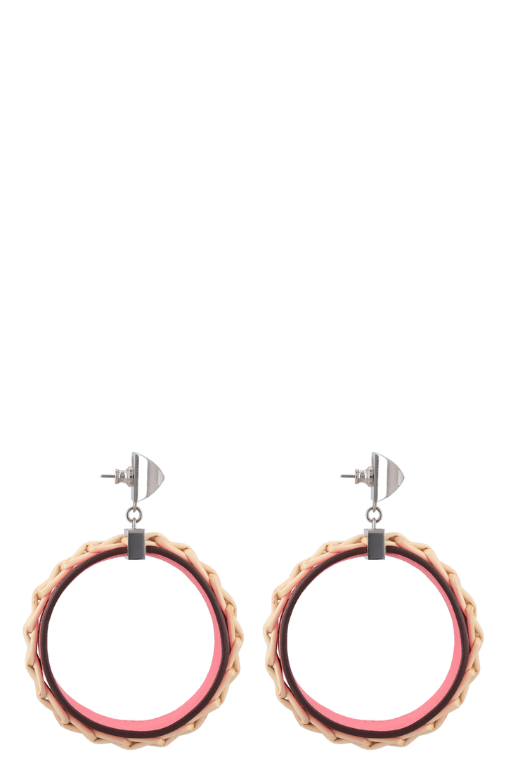 HERMÈS Boucles Medor Picnic Earrings Swift