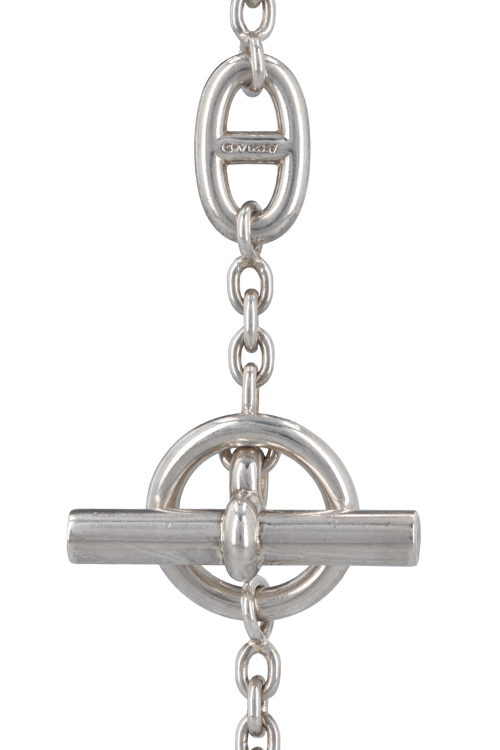 HERMÈS Farandole 120 Chain D'Ancre Long Necklace Silver