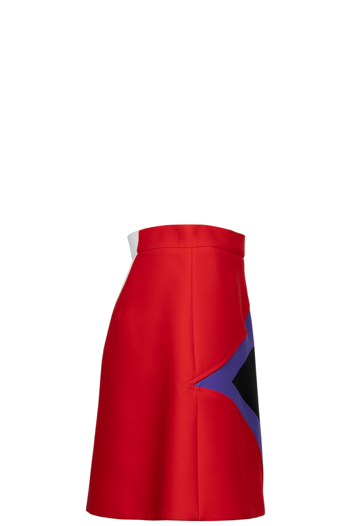 LOUIS VUITTON Blossom Wrap Skirt Red