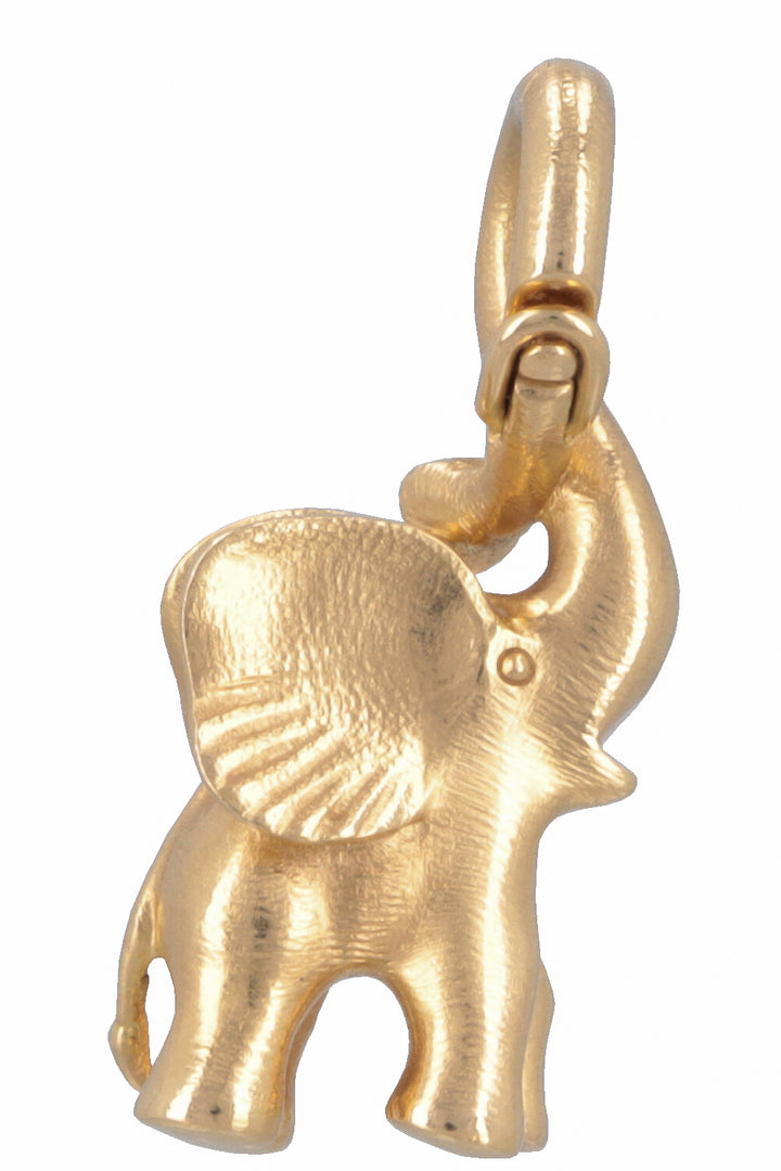 OLE LYNGGAARD Elephant Pendant 18k Yellow Gold Diamonds