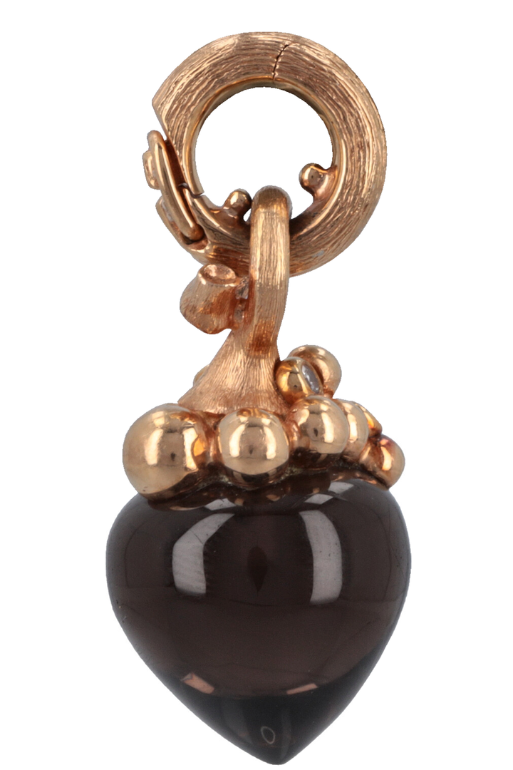 OLE LYNGGAARD Lotus Pendant 18k Rosegold Smoky Quartz