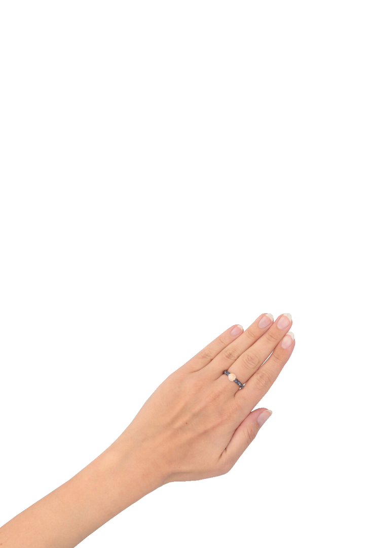 POMELLATO M'ama Non M'ama Moonstone Ring Rose Gold