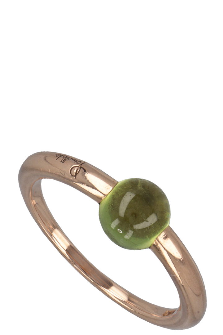POMELLATO M'ama Non M'ama Ring 18k Rose Gold Peridot
