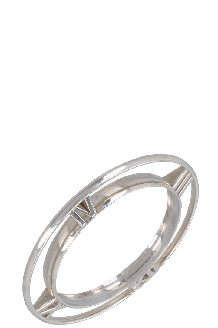 TIFFANY&amp;CO. Atlas Horizontal Bracelet And Earrings Silver