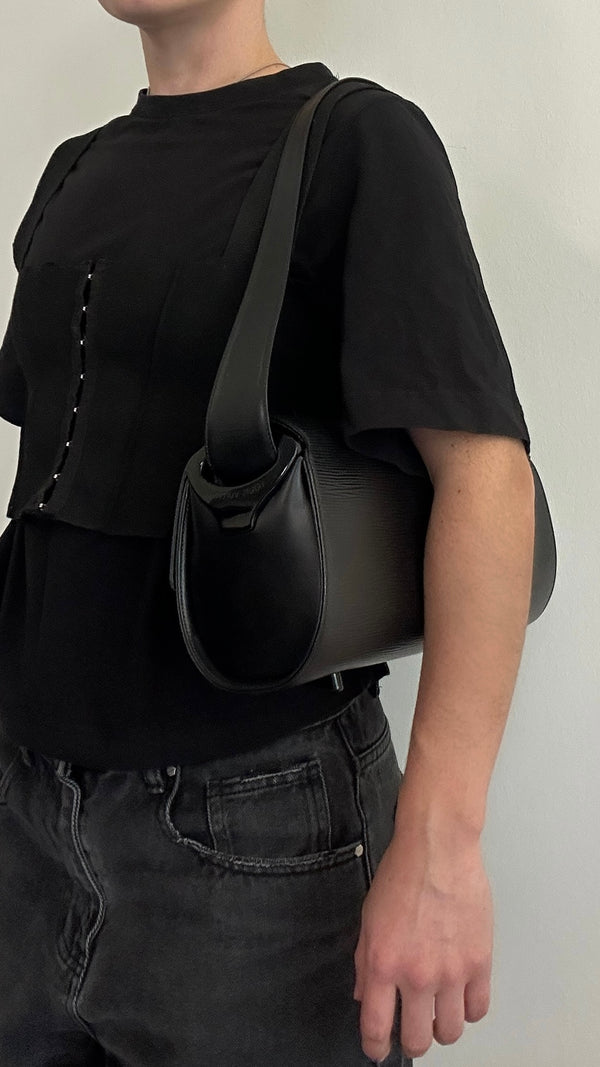 LOUIS VUITTON Nocturne Bag Epi Black