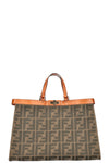 FENDI Peekabo X Tote Canvas Green