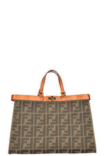 FENDI Peekabo X Tote Canvas Green