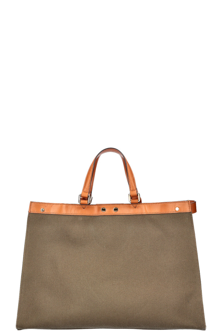 FENDI Peekabo X Tote Canvas Green