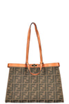 FENDI Peekabo X Tote Canvas Green