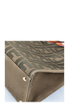 FENDI Peekabo X Tote Canvas Green
